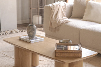 Table basse HAILEY - placage chêne