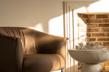 Fauteuil POOL - brun